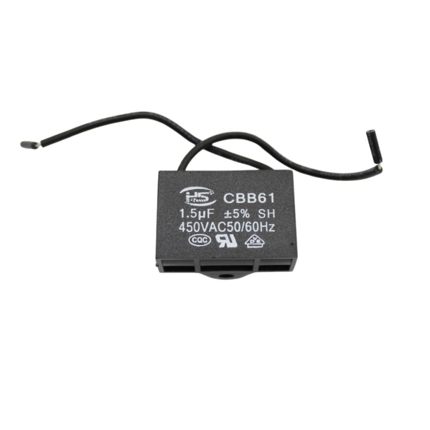 CBB61,1.5uF 450VAC Motor Capacitor, , ±5% Tolerance, 50/60Hz