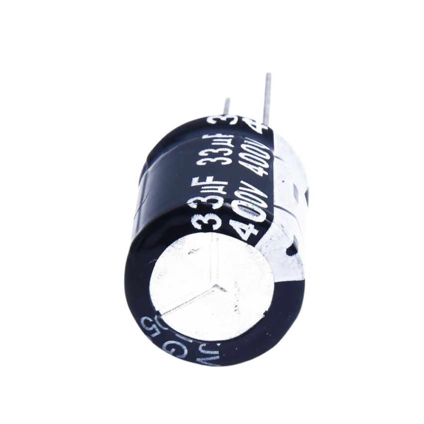 33uF 400V Electrolytic Capacitor, Radial Lead
