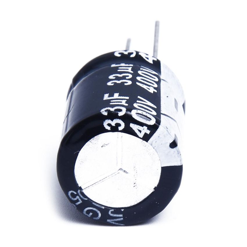 33uF 400V Electrolytic Capacitor, Radial Lead