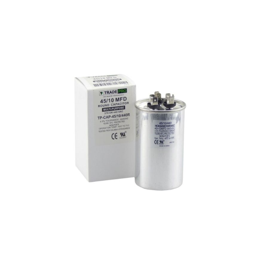 45+10.0MFD 440/370VAC Motor Run Capacitor – Durable and Efficient for HVAC Systems