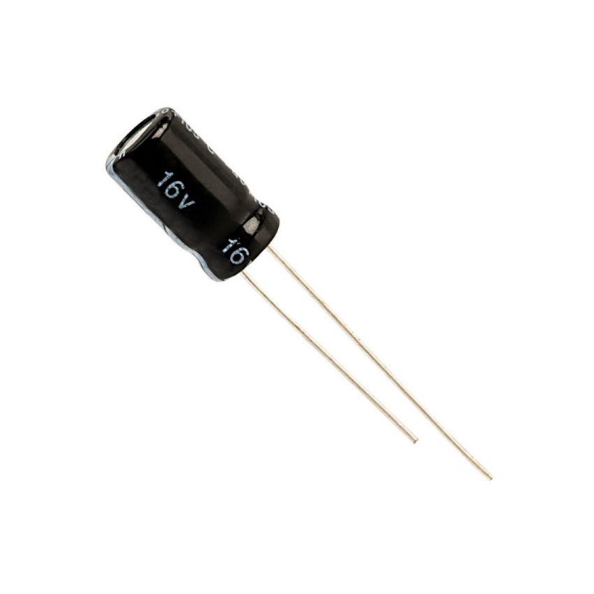 10uF Electrolytic Capacitor 16V ±20% Radial Lead Through-Hole