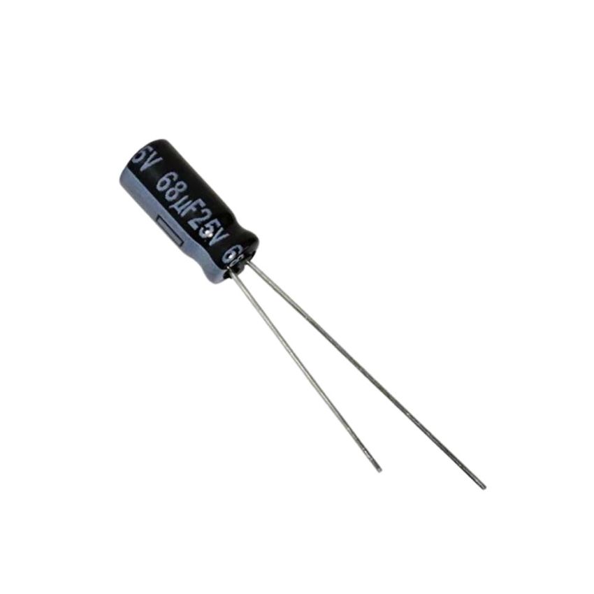 68µF 25V Electrolytic Capacitor - Radial Lead
