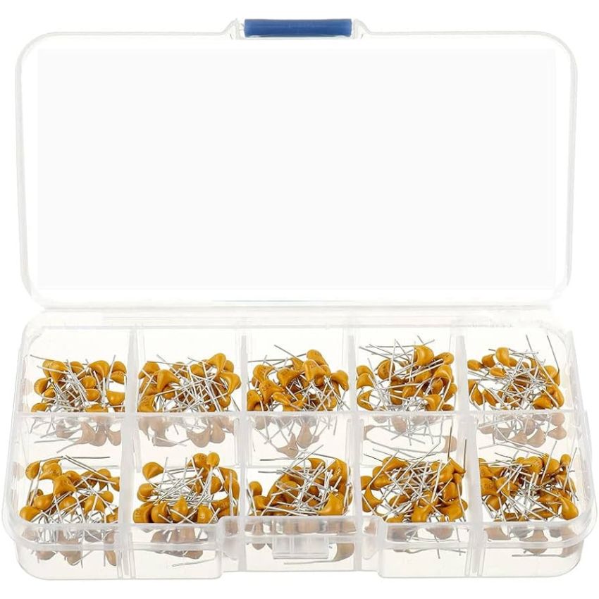 300PCS MLCC Assortment Kit 10Value 50V 0.1UF to 10UF Ceramic Capacitor Set