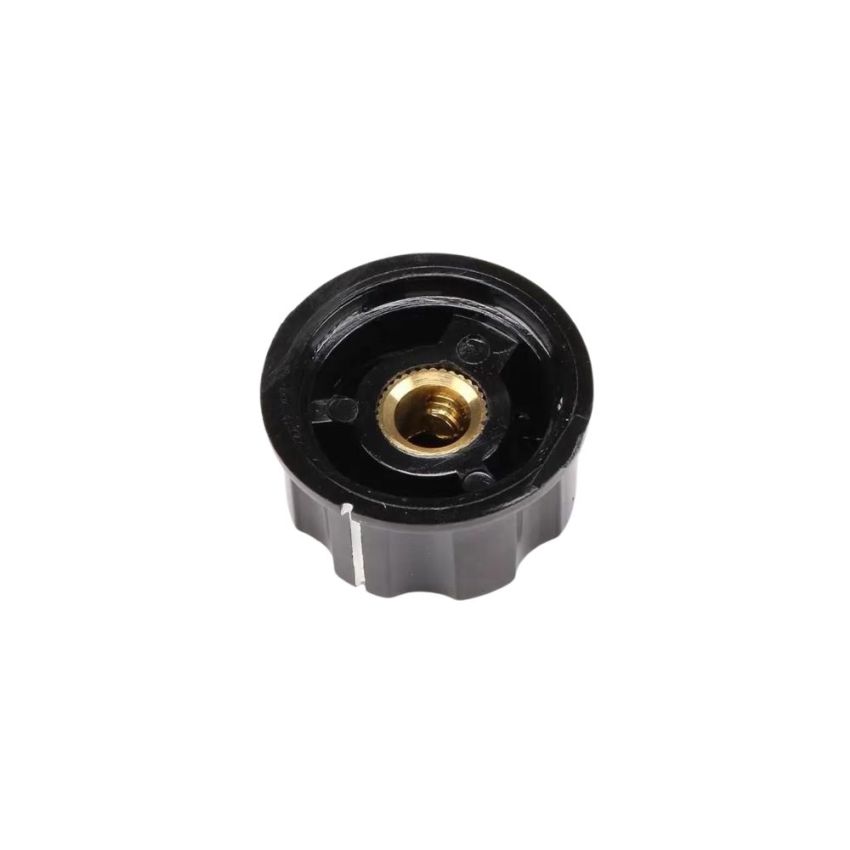 A02 Control Knob, Aluminum Alloy, 6mm Shaft Diameter