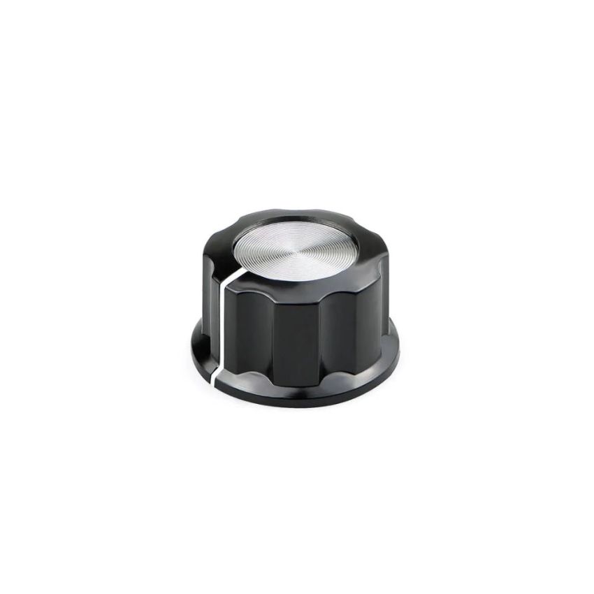 A02 Control Knob, Aluminum Alloy, 6mm Shaft Diameter