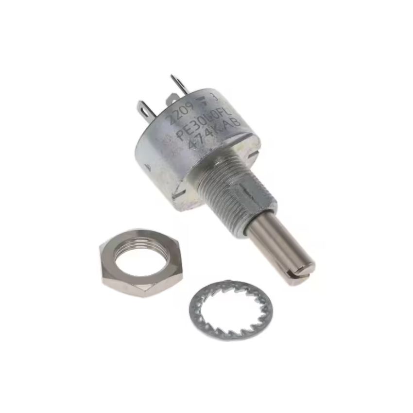 PE30 Potentiometer 470K Ohm 1 Turn Cermet Linear 3W Bushing Mount ±10%
