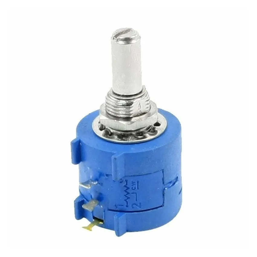 10 Turn Wirewound Precision Potentiometer 10 k Ohm, Panel Mount