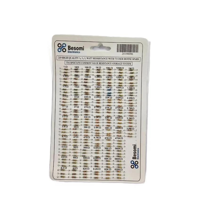 Resistor Kit 1/4 Watt - 219 Pieces - 73 Different Resistance Values