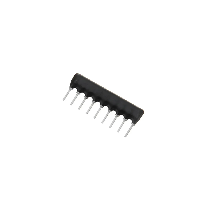 103J Resistor Array 10K Ohm 9-Pin SIP Network ±5 Percent Isolated Through-Hole