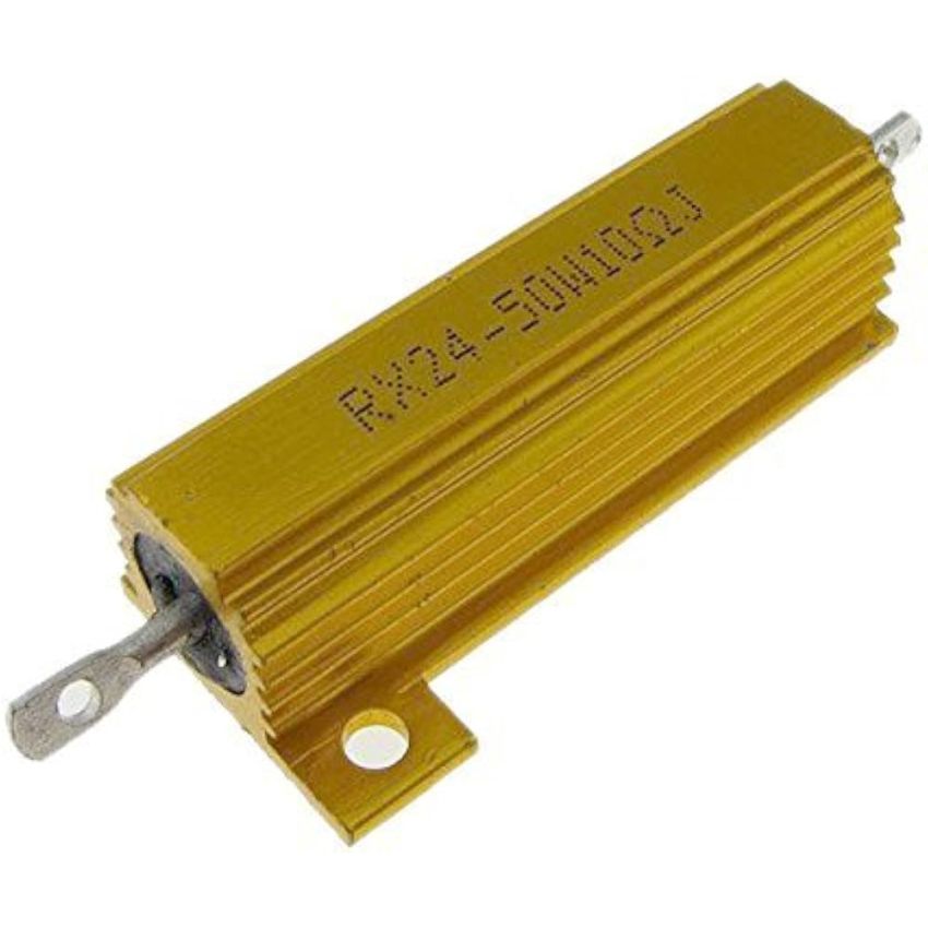 10 Ohm Wirewound Resistor 50W ±5 Percent Aluminum Housed Chassis Mount Power Resistor