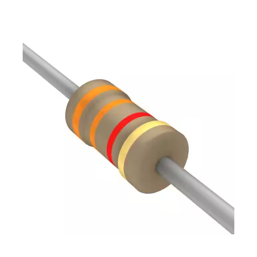 3.3K Ohm Resistor 1.4W ±5 Percent Carbon Film Axial Through-Hole Flameproof
