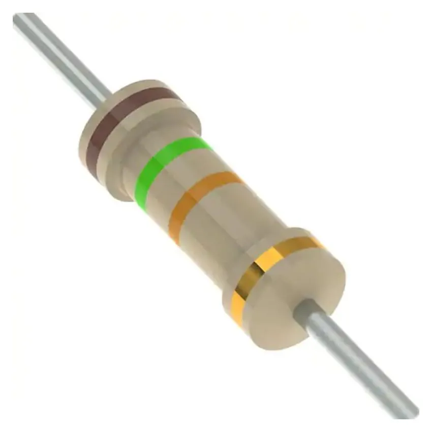 15K Ohm Resistor 1/4W ±5 Percent Carbon Film Axial Lead Through-Hole Flameproof