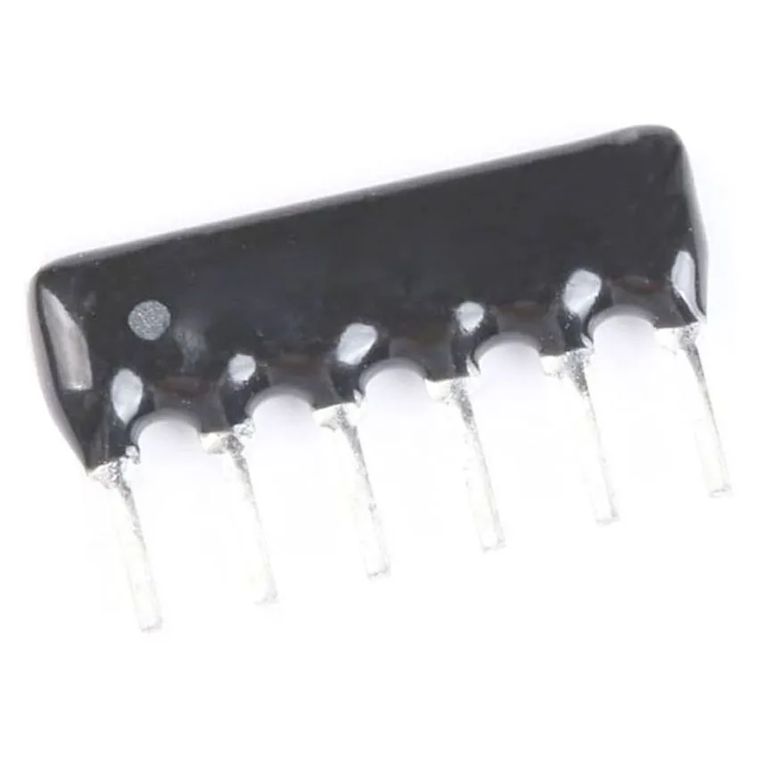 103J Resistor Network 10K Ohm 6 Pin Through-Hole SIP Package Isolated ±5 Percent