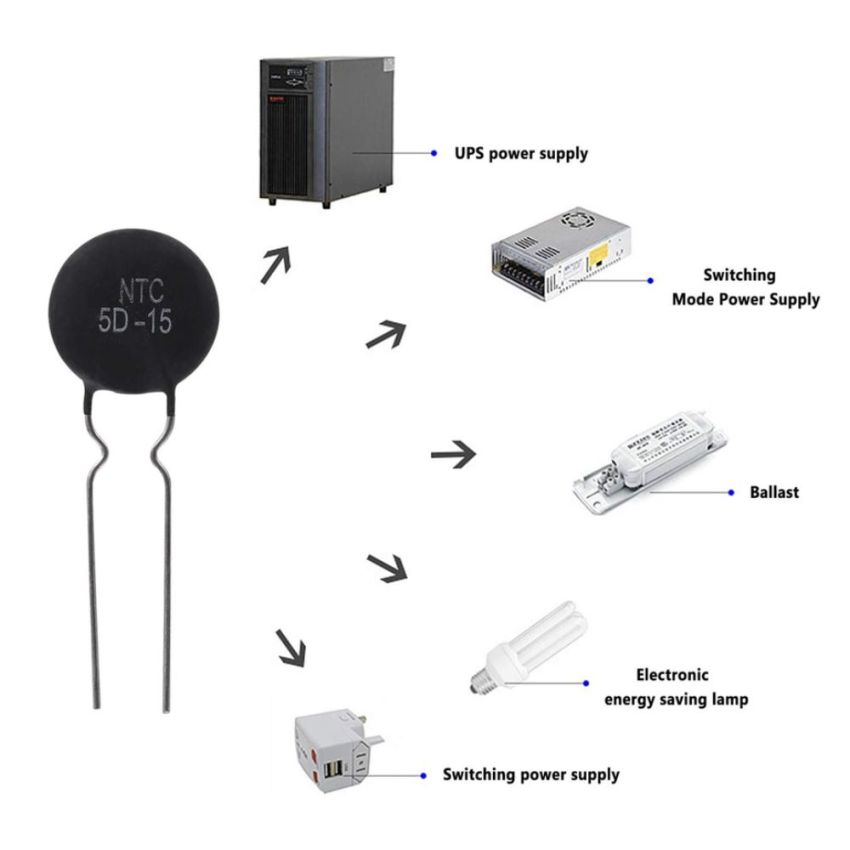 NTC10D-15,Thermistor, Voltage Protection Device,275V,3A