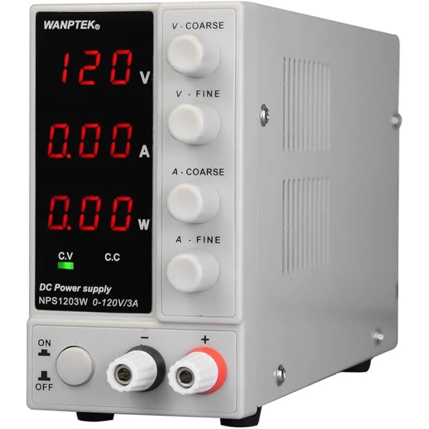 NPS1203W DC Power Supply 0 to 120V 3A Adjustable Digital Bench Supply