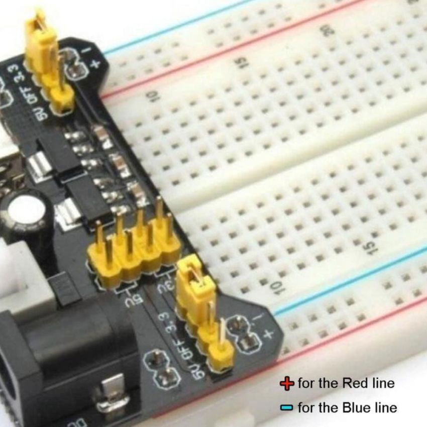  HW MB102 Breadboard Power Supply Module - Reliable 3.3V/5V Power for Arduino, Raspberry Pi, and DIY Projects