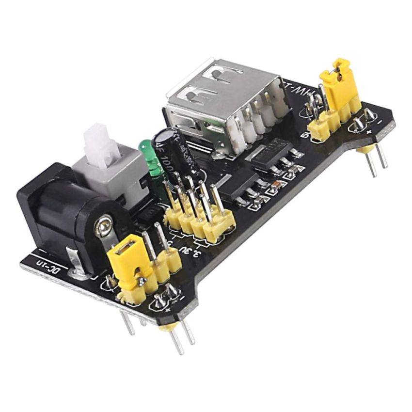  HW MB102 Breadboard Power Supply Module - Reliable 3.3V/5V Power for Arduino, Raspberry Pi, and DIY Projects