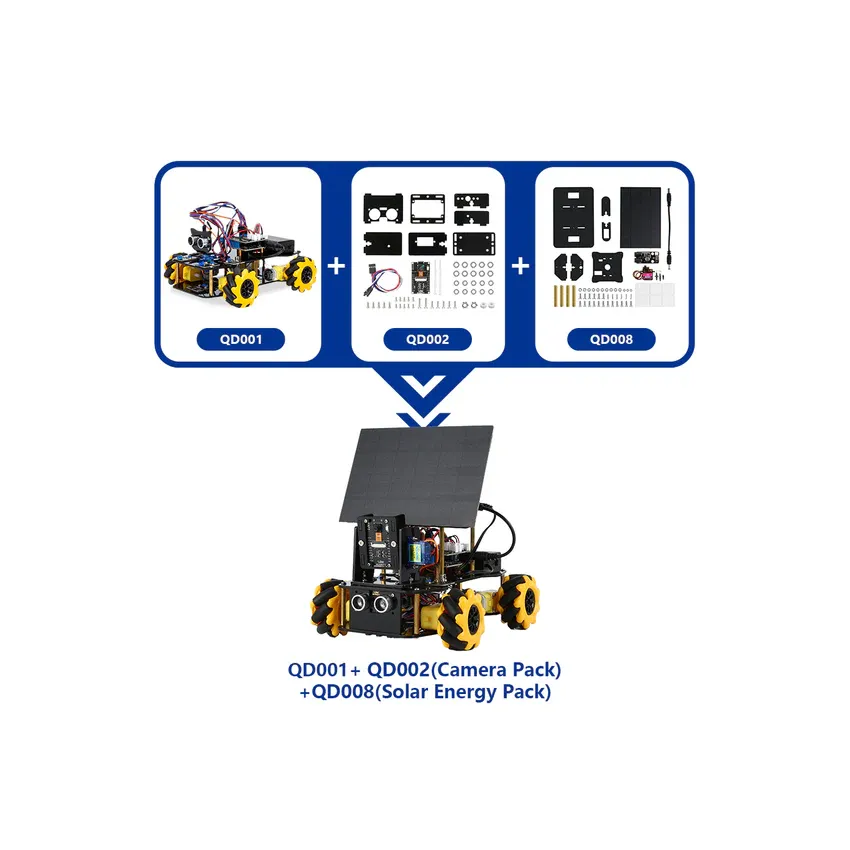 ACEBOTT ESP32 Smart Car Starter Kit with 4WD Mecanum Wheel Off-road Car Muti-Direction