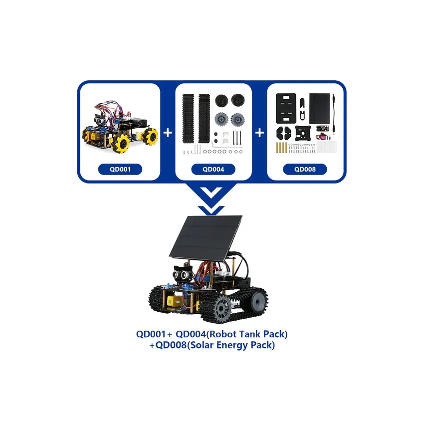 ACEBOTT ESP32 Smart Car Starter Kit with 4WD Mecanum Wheel Off-road Car Muti-Direction