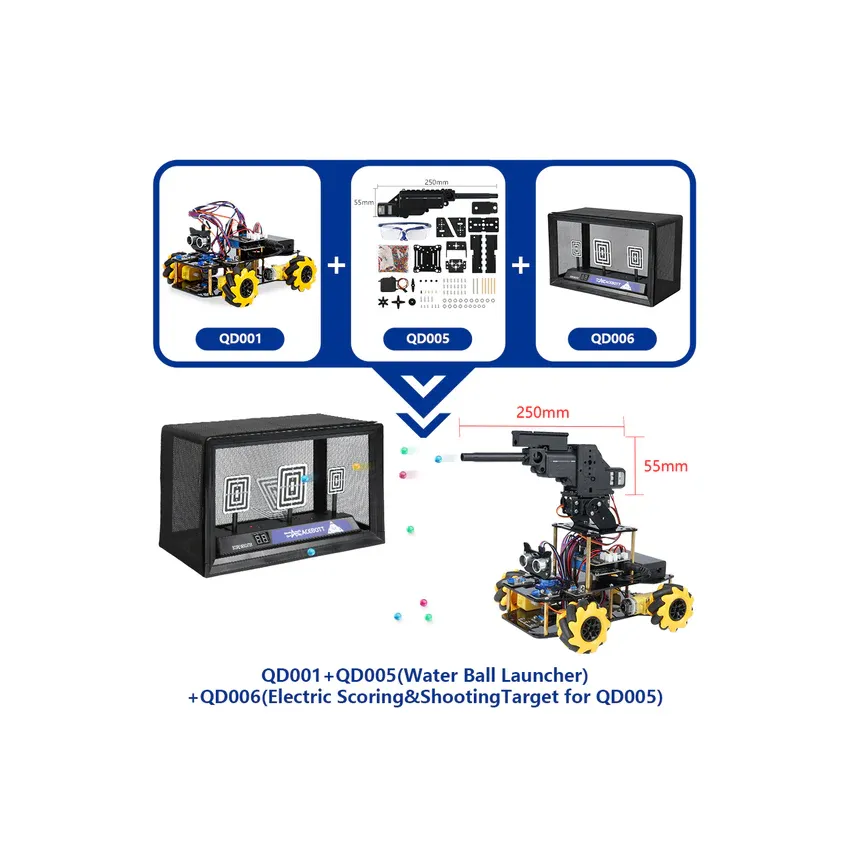 ACEBOTT ESP32 Smart Car Starter Kit with 4WD Mecanum Wheel Off-road Car Muti-Direction