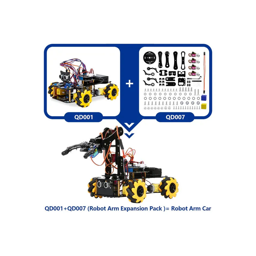 ACEBOTT ESP32 Smart Car Starter Kit with 4WD Mecanum Wheel Off-road Car Muti-Direction