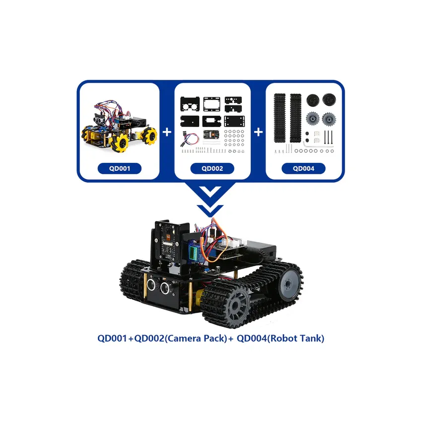 ACEBOTT ESP32 Smart Car Starter Kit with 4WD Mecanum Wheel Off-road Car Muti-Direction
