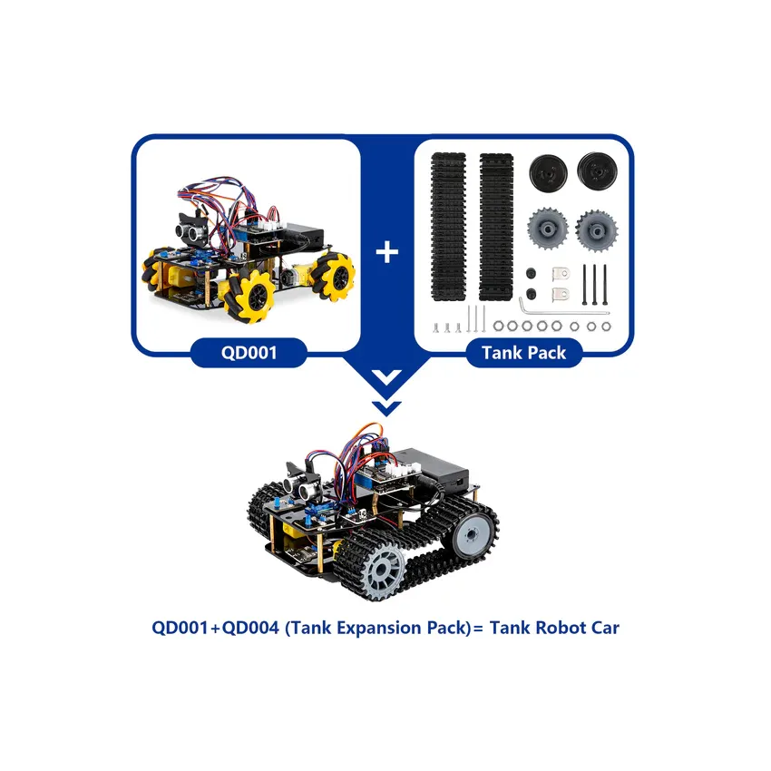 ACEBOTT ESP32 Smart Car Starter Kit with 4WD Mecanum Wheel Off-road Car Muti-Direction