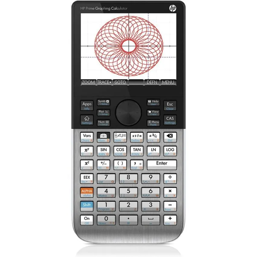 HP Prime Graphing Calculator Touchscreen CAS High-Resolution Display Rechargeable Battery