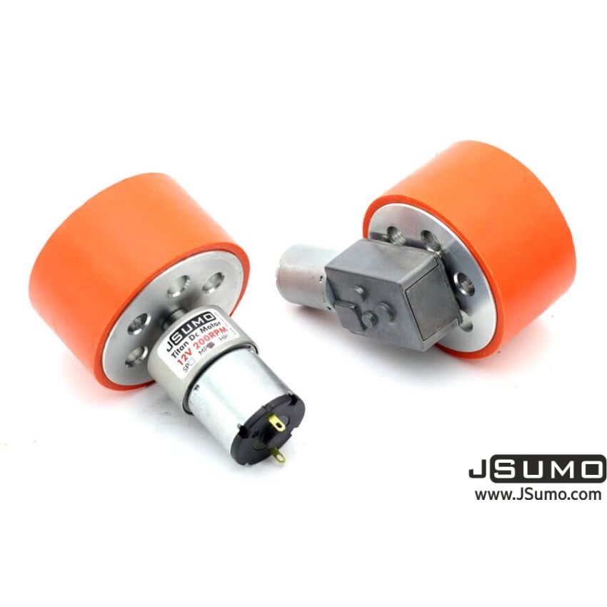 JS7444 Aluminum-Silicone Wheel Pair (74mm Diameter)