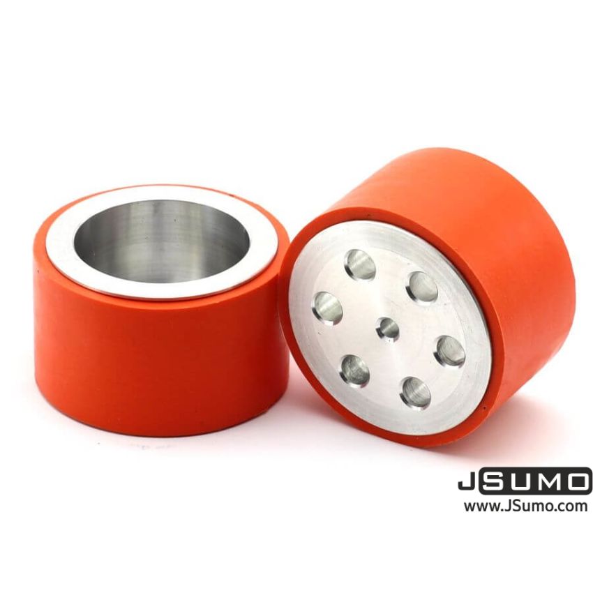 JS7444 Aluminum-Silicone Wheel Pair (74mm Diameter)