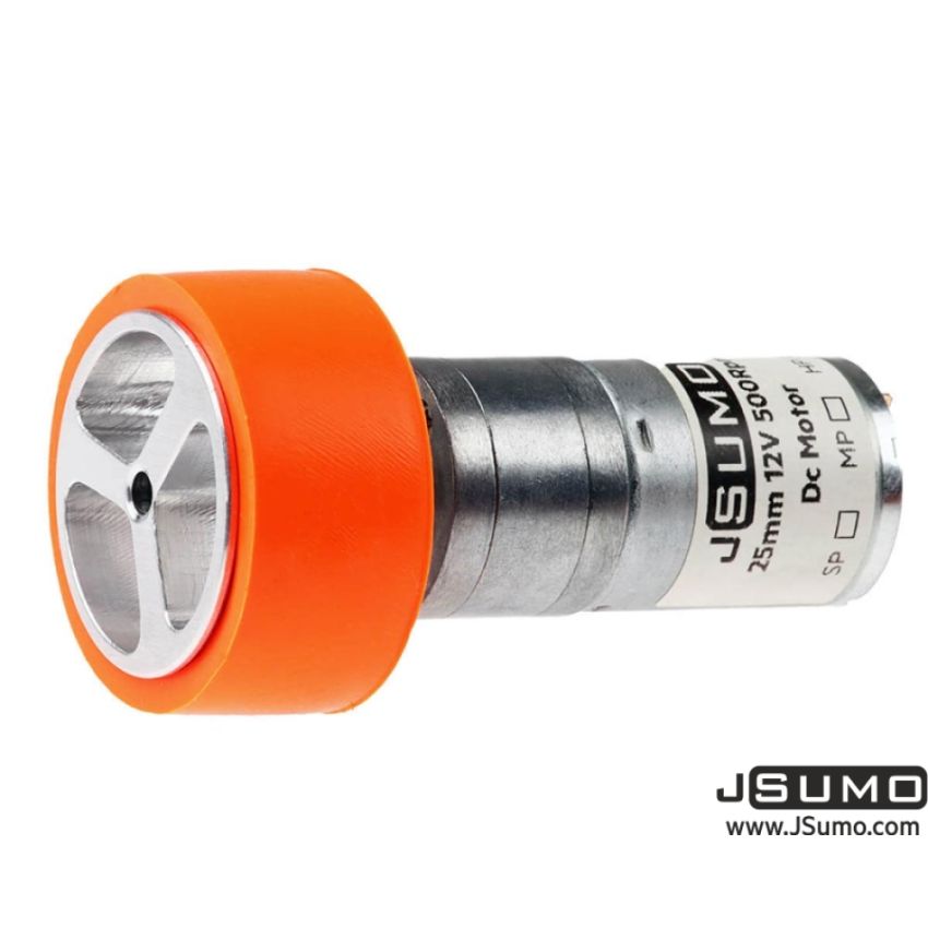 JS4320 Aluminum - Silicone Wheel Pair (43mm x 20mm) Pair (6mm Hole)
