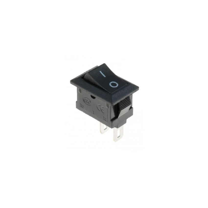 KCD1-101, Rocker Switch,On-Off, Black