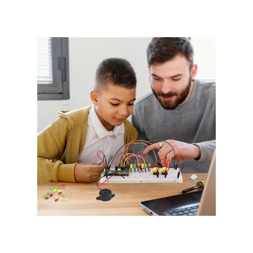 Pico Starter Kit for Raspberry Pi with 25 Detailed Lessons and Comprehensive Modules for STEM Learning