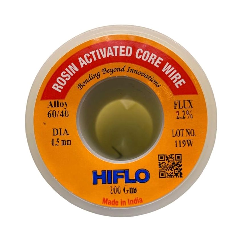 Rosin Activated Core Solder Wire, 1.6mm Diameter, 2.2% Flux, 200gm Spool,60/40