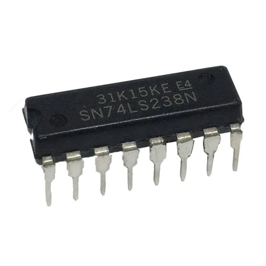 74LS238, 3-to-8 Line Decoder/Demultiplexer, DIP-16