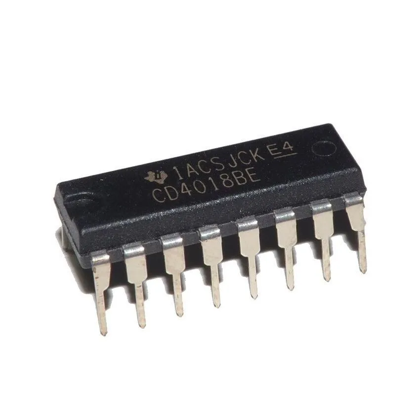 CD4018BE, Presettable Divide-by-N Counter, DIP-16