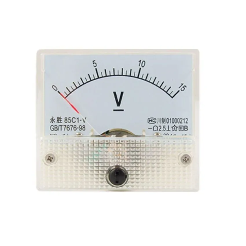 85C1-V,Analog Voltmeter,15V,High Precision