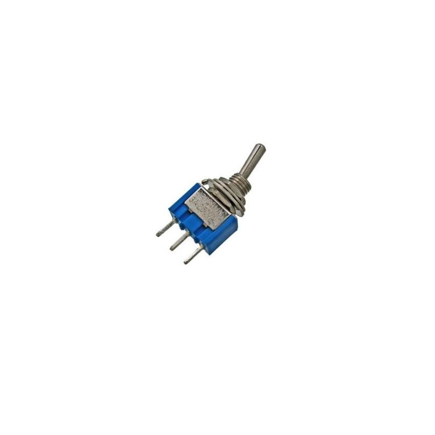 MTS-102,Miniature Toggle Switch,BLuE,(ON-ON),6A,125VAC