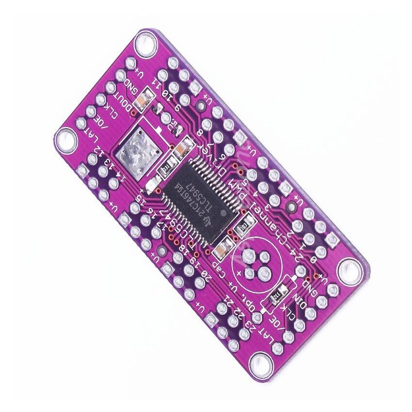 TLC5947 24-CHANNEL PWM LED DRIVER MODULE WITH INTERNAL OSCILLATOR