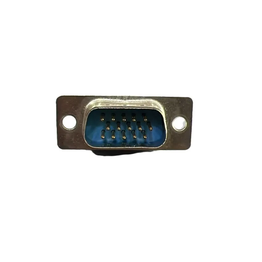 DB15 Male Connector Solder Type 15-Pin D-Sub Right Angle Mount