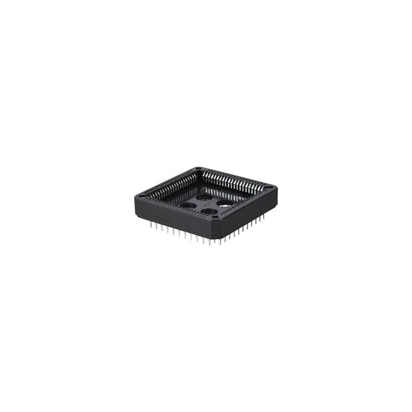 80-Pin PLCC Socket – High-Density Surface Mount (SMT) or Through-Hole (TH) IC Adapter, J-Lead Reliable Interface for High-Pin Count Devices