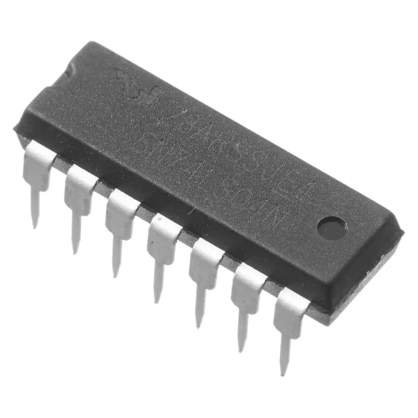 SN74LS04N Hex Inverter IC – Low Power Schottky Logic 6 Channel NOT Gate 14 Pin DIP Package