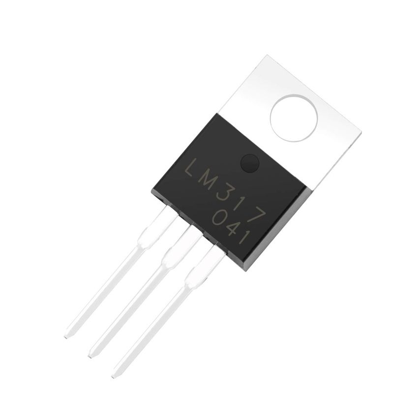 LM317T, 1.2V–37V Adjustable Voltage Regulator, TO-220-3