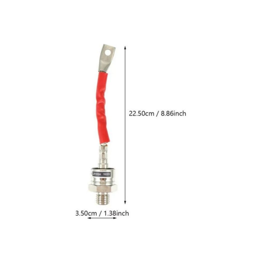 ZP200A, 1600V Metal Diode - High-Power Stud Mount Rectifier, 200A