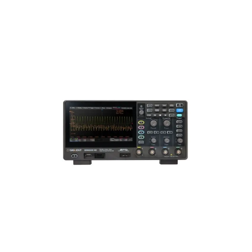 SDS824X HD, 4 CH Oscilloscope, 200 MHz Bandwidth, 12-bit Resolution