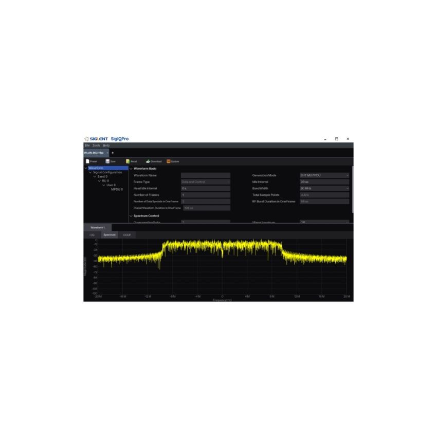 Pc Signal Program Siglent SigIQPro-IEEE 802.11be Signal Generation Software – Multi ...