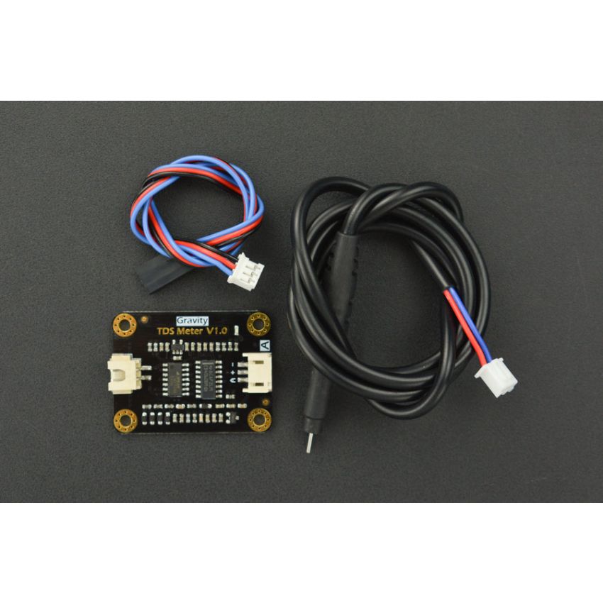 TDS Meter V1.0, Total Dissolved Solids Sensor Module with Waterproof Probe for Water Quality Testing