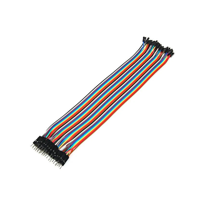 Header Pin Connector Male to Female 10cm 10-Wire 2.54mm Pitch Flexible Ribbon