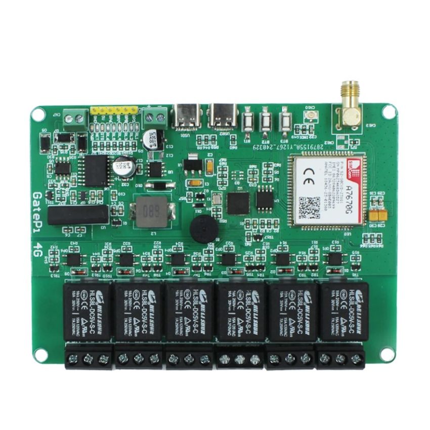 GatePi 6-Channel 4G Connectivity Board Powered by RP2040 – Cellular IoT Control Module for Remote Automation