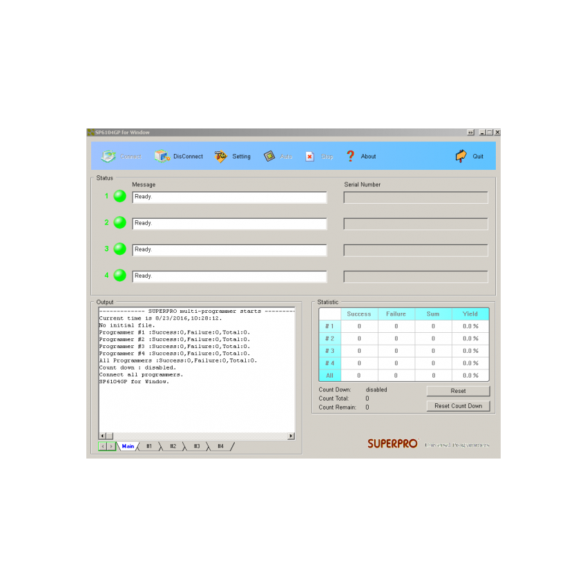 SuperPro 6104N Production Gang Programmer – 4-Socket, High-Speed Universal Programmer for Mass Production